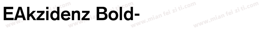 EAkzidenz Bold字体转换